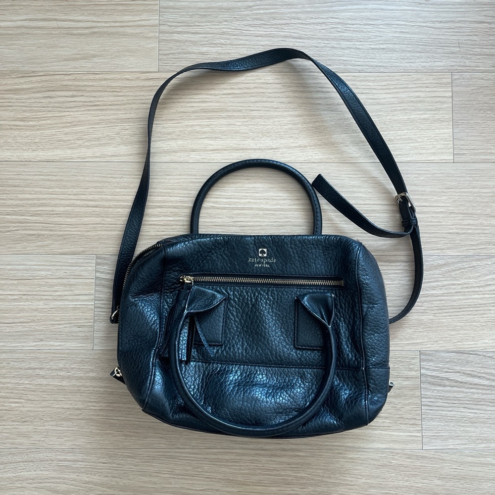 Kate Spade Black Leather Crossbody Bag